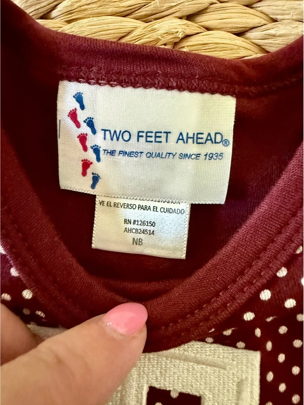 Two Feet Ahead Texas A&M Onesie with Tutu Sz Newborn